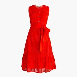 J. Crew all-over eyelet dress